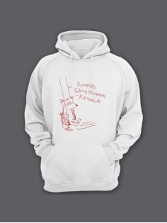 Толстовка женская без молнии с капюшоном