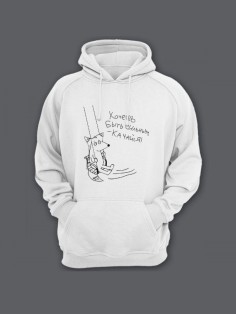 Толстовка женская без молнии с капюшоном