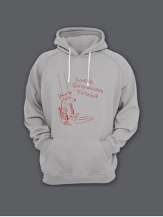 Толстовка женская без молнии с капюшоном