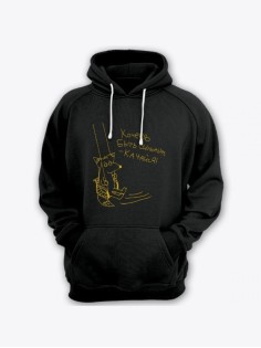 Толстовка женская без молнии с капюшоном