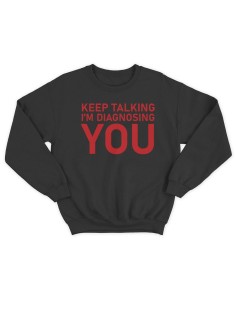 Крутая толстовка с оригинальной надписью Keep talking you / Свитшот женский с принтом