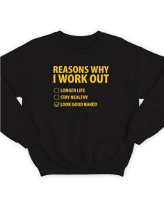 Модный женский свитшот со смешными надписями  / Оригинальный принт на свитшоте Reasons why i work