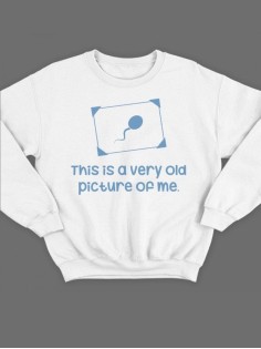 Свитшот женский модный с принтом My old pic / Толстовка для женщин с надписью