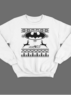 Свитшот женский модный с принтом Новогодний / Кофта для женщин с надписью