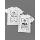 Оригинальные парные футболки для двух влюбленных / Семейный Лук с надписью Best жена&муж