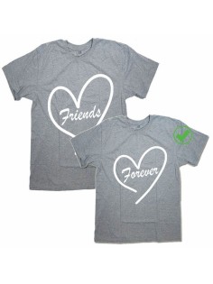 Парные футболки для друзей и подруг с надписью Friends forever/для двоих с принтом