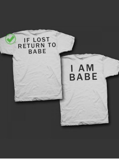 Футболки для двоих со смешными надписями с принтом If lost return/Парные для влюбленных