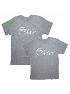 Парные футболки для молодоженов и для двоих влюбленных, для мужа и жены Mr&Mrs