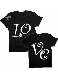 Футболки для двоих со смешными надписями с принтом Love/Парные для влюбленных
