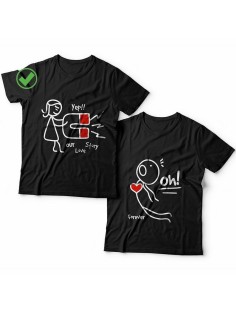 Парные футболки для молодоженов и для двоих влюбленных, для мужа и жены Our love story & Forever