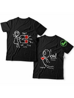 Парные футболки для молодоженов и для двоих влюбленных, для мужа и жены Our love story & Forever