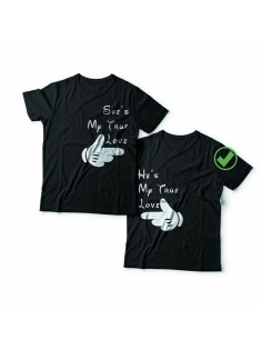Парные футболки для мужа и жены, для парня и девушки My true love/для двоих с принтом