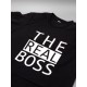 Парные футболки для мужа и жены, для парня и девушки The boss/для двоих с принтом