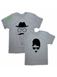 Футболки для двоих со смешными надписями с принтом/Парные для влюбленных С рисунком