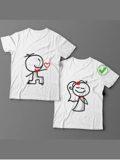 Футболки для двоих со смешными надписями с принтом Жених&Невеста/Парные для влюбленных