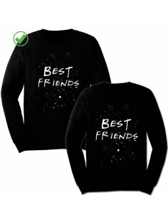 Парные свитшоты с принтами Best friends