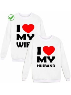 Парные свитшоты My wife&my husband