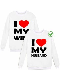 Парные свитшоты My wife&my husband
