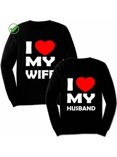 Парные свитшоты My wife&my husband