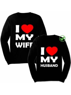 Парные свитшоты My wife&my husband