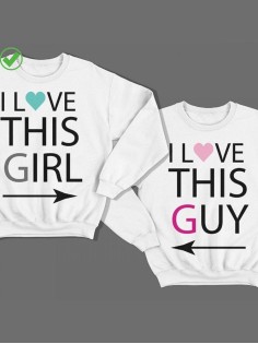 Парные свитшоты I love this girl&guy