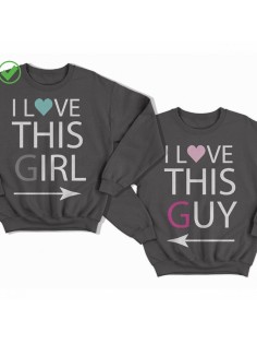 Парные свитшоты I love this girl&guy