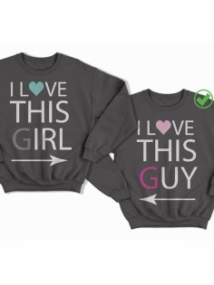 Парные свитшоты I love this girl&guy