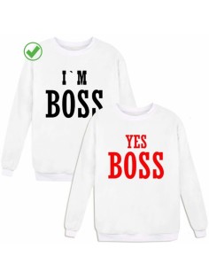 Парные свитшоты I'm boss&Yes, boss