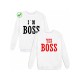 Парные свитшоты I'm boss&Yes, boss