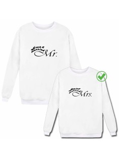 Парные свитшоты с надписью Just married