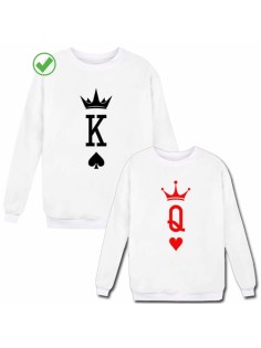 Парные свитшоты с принтами K&Q
