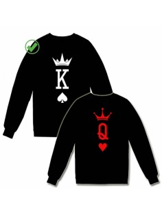 Парные свитшоты с принтами K&Q