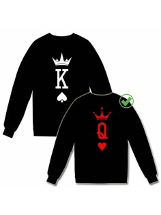 Парные свитшоты с принтами K&Q