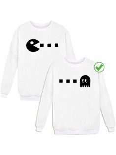 Парные свитшоты с принтами Pacman