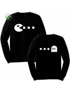 Парные свитшоты с принтами Pacman
