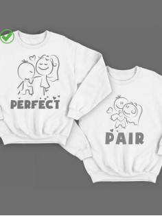 Парные свитшоты с принтами Perfect pair