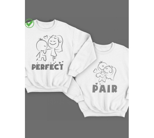 Парные свитшоты с принтами Perfect pair