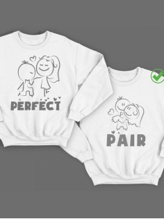 Парные свитшоты с принтами Perfect pair
