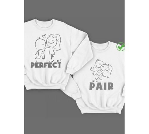 Парные свитшоты с принтами Perfect pair