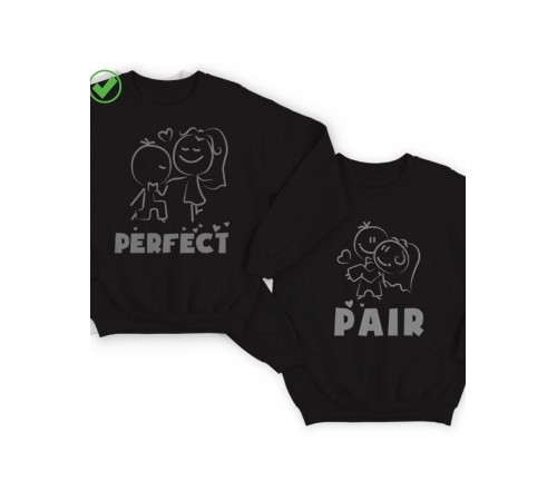 Парные свитшоты с принтами Perfect pair