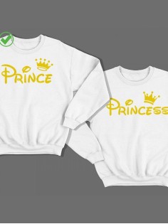 Парные свитшоты Prince& Princess
