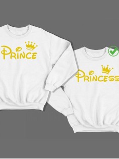 Парные свитшоты Prince& Princess