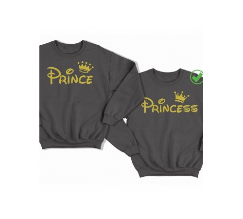 Парные свитшоты Prince& Princess
