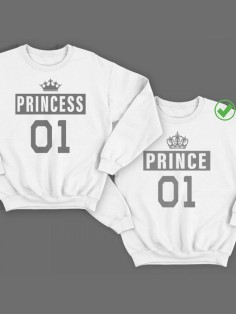 Парные свитшоты Princess& Prince