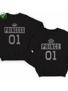 Парные свитшоты Princess& Prince