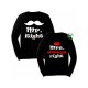 Свитшоты Mr right& Mrs always right