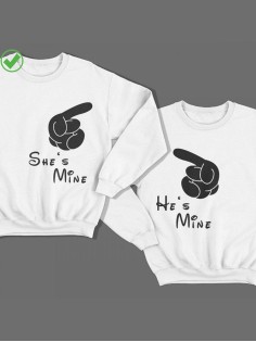 Парные свитшоты She's &He's Mine