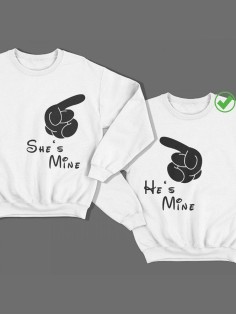 Парные свитшоты She's &He's Mine