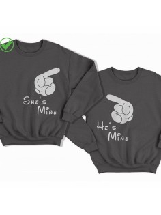 Парные свитшоты She's &He's Mine