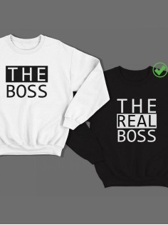 Парные свитшоты The boss & The real boss